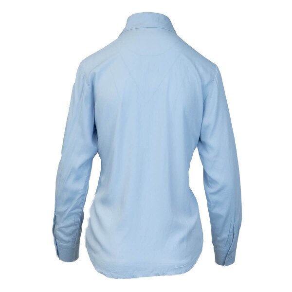 Button Down Light Blue Business Casual Women's Shirt U-State